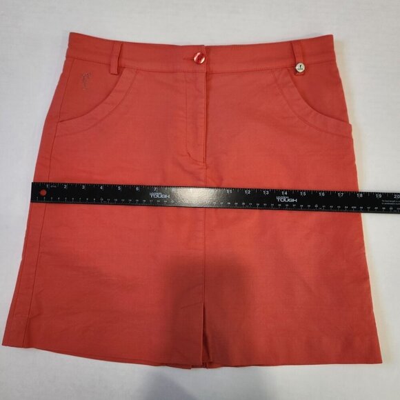 Golfino Golf Skort Womens 6 Coral Stretch Performance Brief Active Outdoor Bold - Picture 9 of 11
